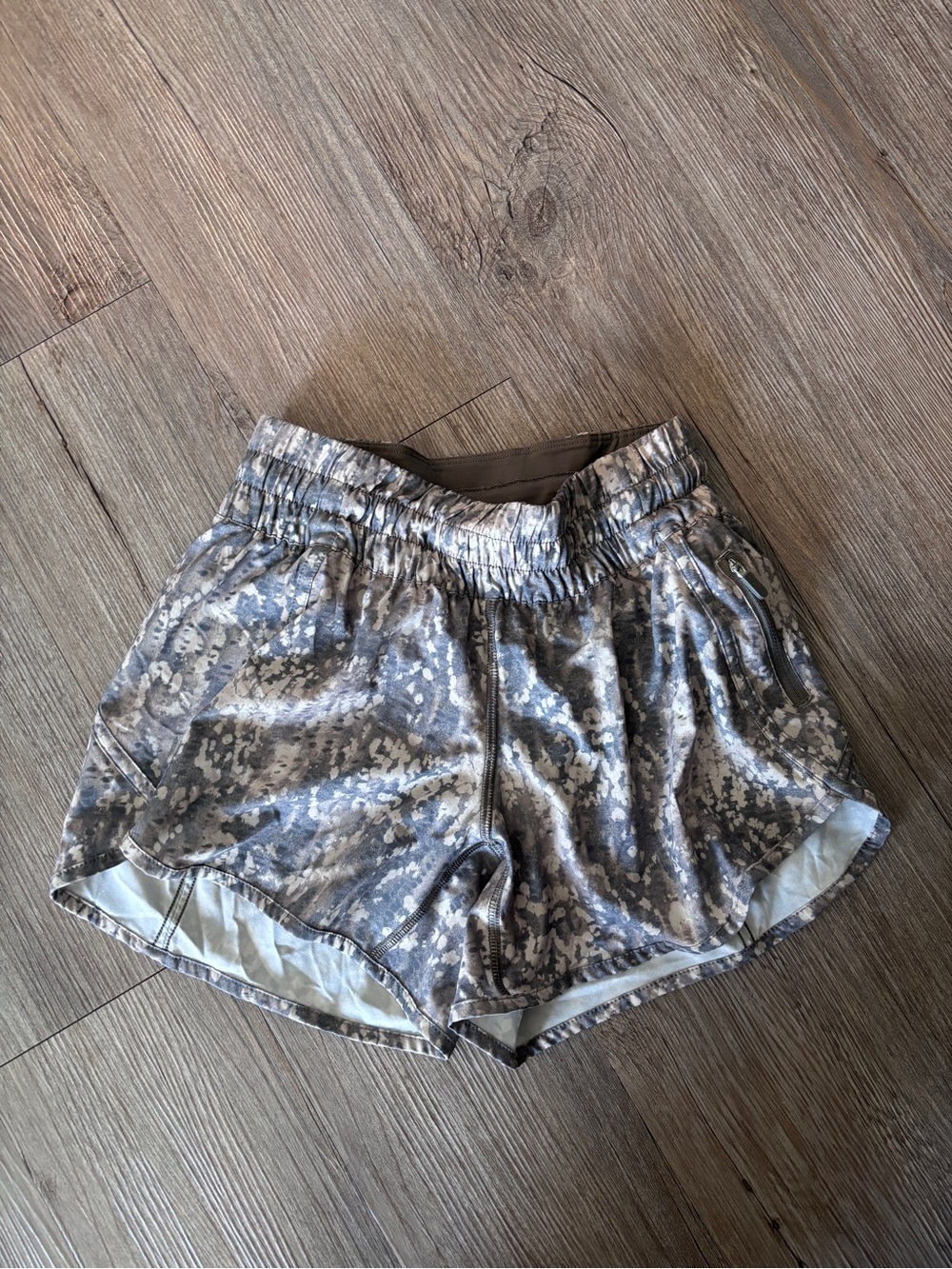 lululemon athletica Women's Grey Camo Athletic Shorts